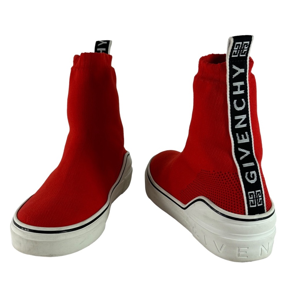 GIVENCHY Red George V Stretch Sock Knit Women's Sneakers Made in Italy 40 - 10US